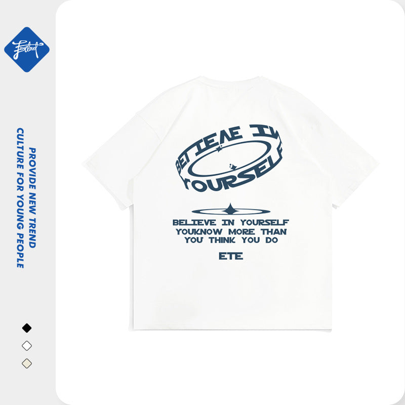 A men's T-shirt top
