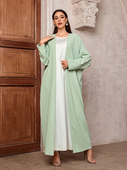 Middle Eastern Muslim Daily Cardigan Robe Temperament Elegant Bat Sleeve 20 Autumn - Mixbatch