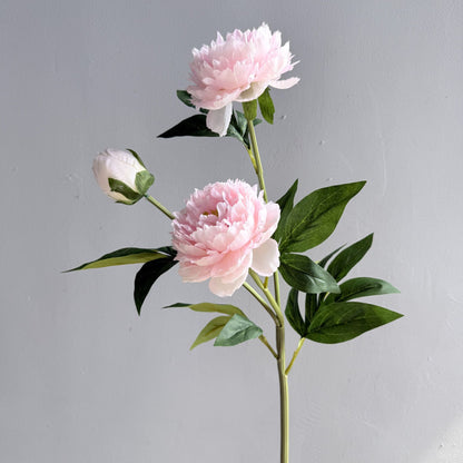 A high-quality simulated three-headed peony, peony home decoration