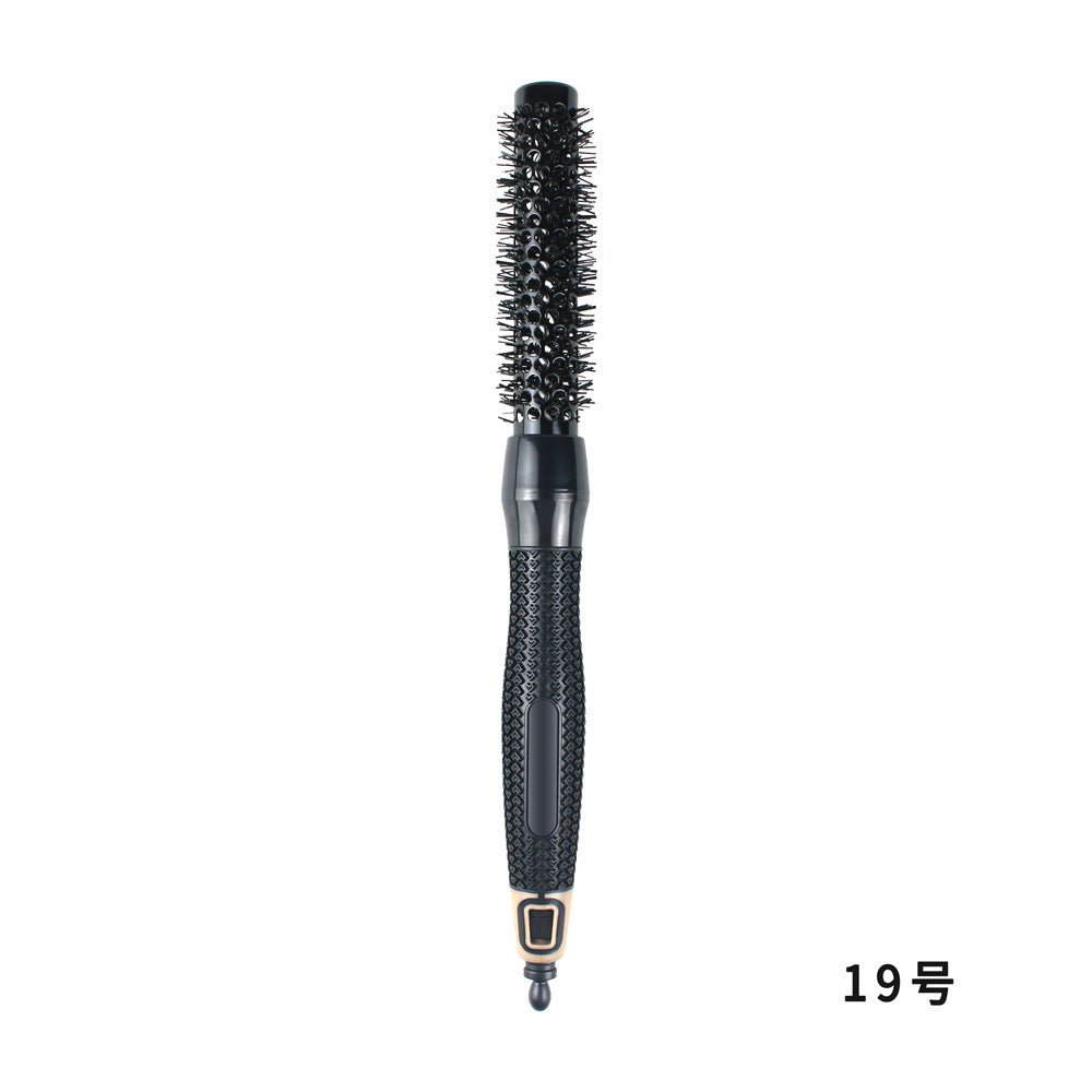 A Non-slip Rubber Handle Ceramic Curling Comb