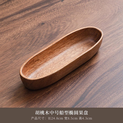 A walnut solid wood tray snack tray