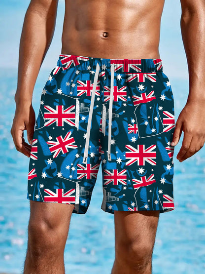 A men's loose beach pants