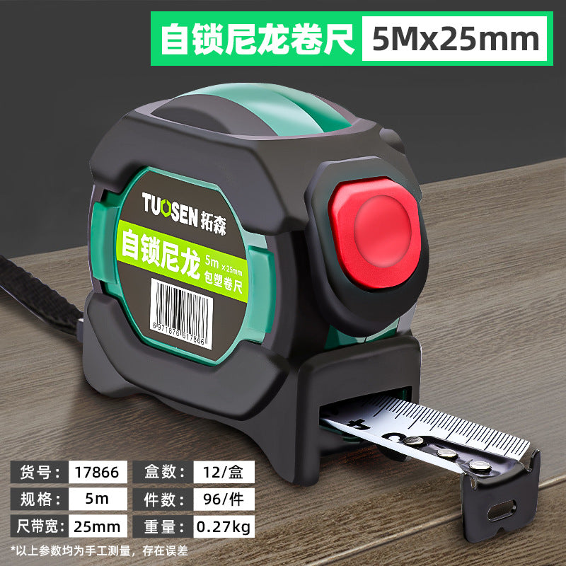 A5m tape measure 5m durable self-locking steel tape measure stainless steel belt box measure wholesale tape measure in large quantities