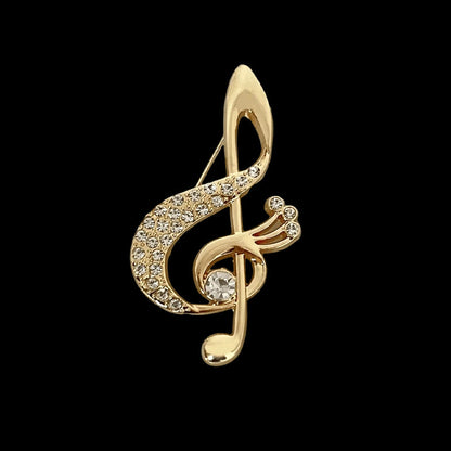 A music note art corsage suit suit brooch personalized musical instrument collar pin creative men and women badge pin accessories - Mixbatch