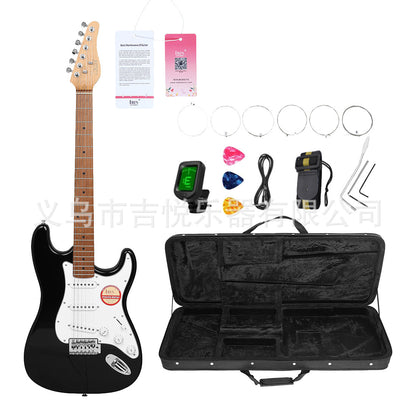 A 39 inch professional electric guitar student adult beginner entry ST rock electric guitar set poplar guitar