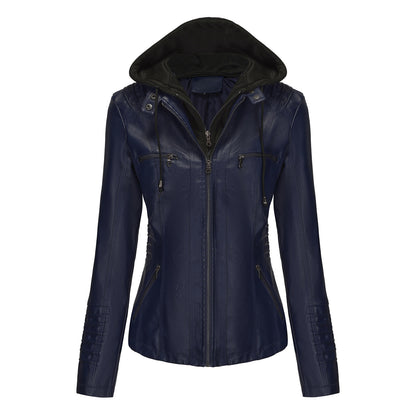 A Ladies PU Leather Jacket
