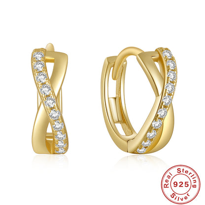 A S925 Sterling Silver Earrings Zircon