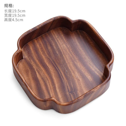 A walnut solid wood tray snack tray