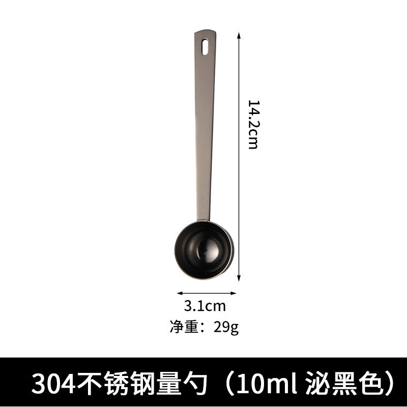 A 5ml-30ml measuring spoon 304 stainless steel fruit flour spoon Kitchen baking weighing spoon Coffee bean measuring spoon