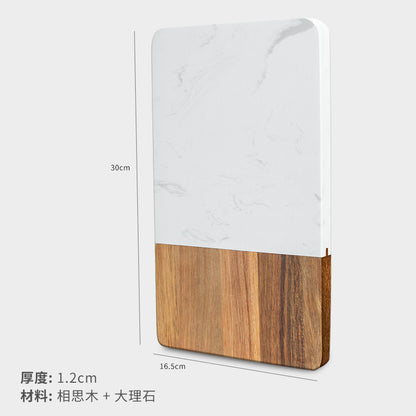 A marble cutting board