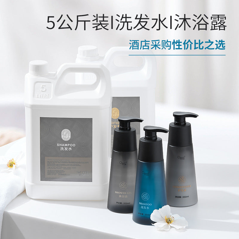 350Ml Hotel Hotel Large Bottle Shampoo Body Wash Conditioner Centella Fragrance Wash Kit
