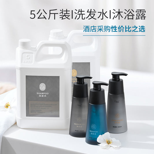 350Ml Hotel Hotel Large Bottle Shampoo Body Wash Conditioner Centella Fragrance Wash Kit