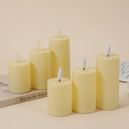 A simulated candle light