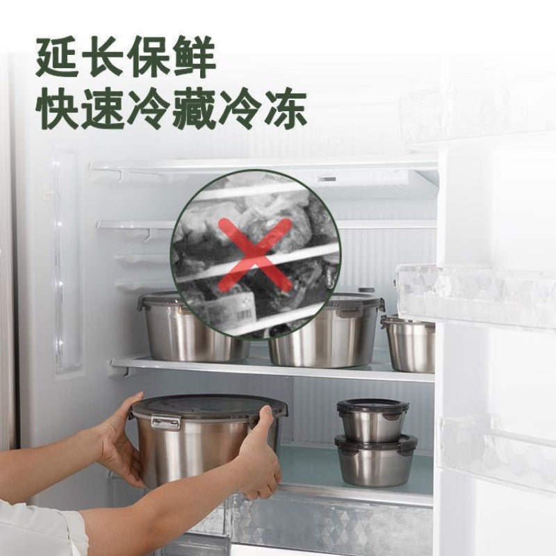 A 316 stainless steel airtight food storage container