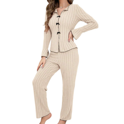 A long-sleeved trousers pajama set