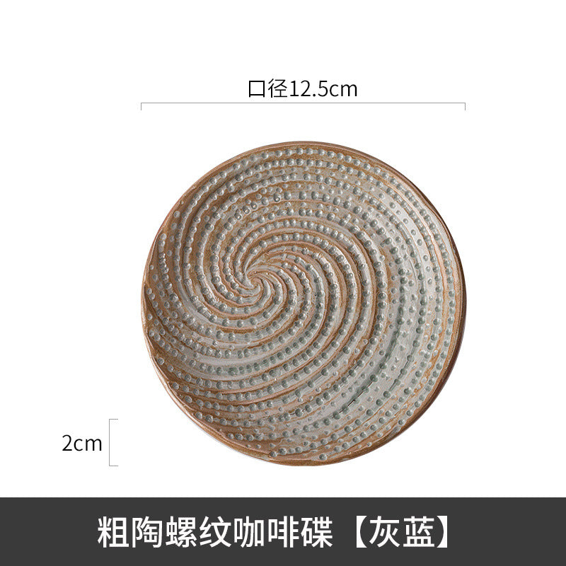 A creative ceramic cup and saucer