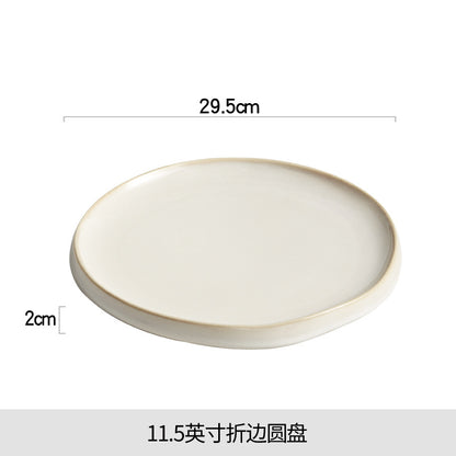 طبق ستيك، طبق غربي، طبق خزفي 