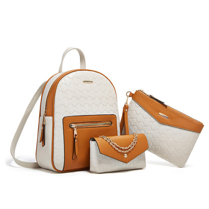 A backpack three-piece set mother and child bag fashion
