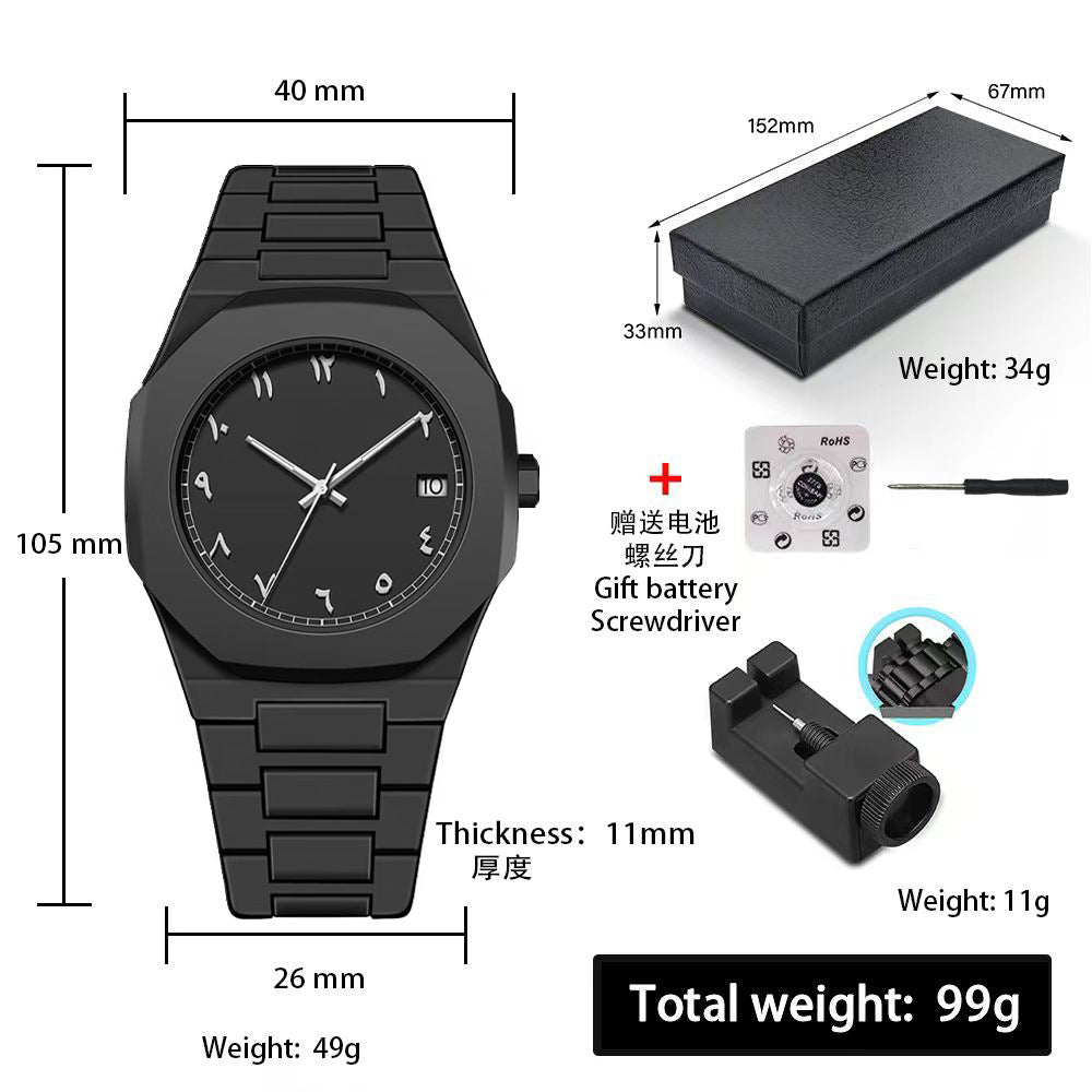 A Men's Premium Waterproof Women's Watch South East Asia Middle East Popular Plastic Men's Quartz Watch
