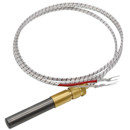 A 750mv aluminum foil wire thermopile thermocouple 24 inch for fireplace gas water heater gas fryer