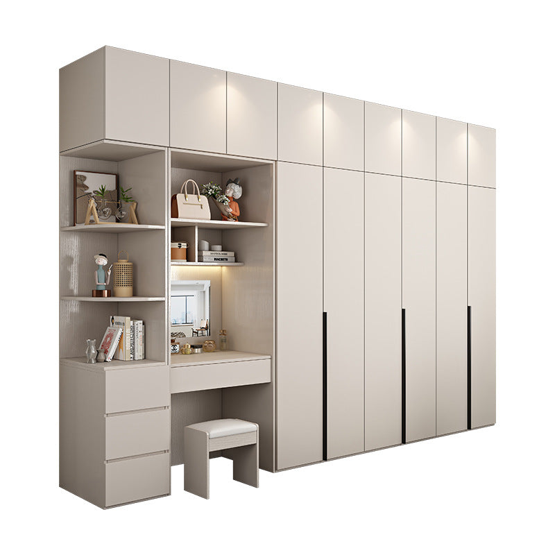 A European pine board wardrobe with melamine finish