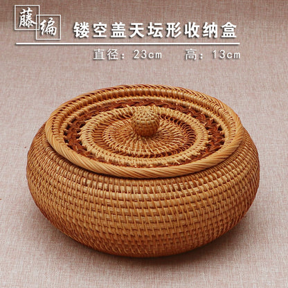 A storage box rattan knitting hand knitting