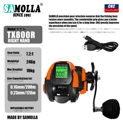A Rechargeable Digital Drop-shot Reel – Wide-body Ocean Fishing Reel