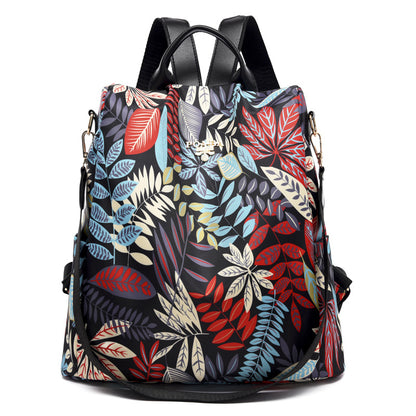 A Korean version of fashionable versatile Oxford cloth anti-theft backpack women's bag free pendant - Mixbatch