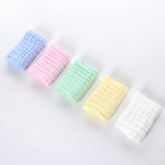 A 30 * 30 six-layer gauze square towel newborn baby towel face towel cotton yarn children's towel gauze saliva towel MOQ: 100PIECE - Mixbatch