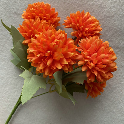 A Regula bouquet 6 heads hydrangea indoor living room dining table dried flower arrangement ornament, simulated bouquet handmade decorative flowers