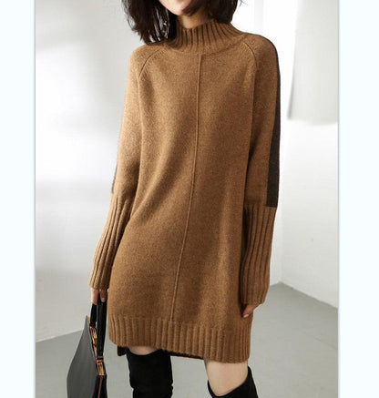 A half turtleneck medium and long top