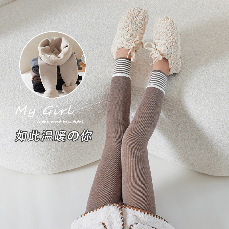 A children's winter fleece leggings