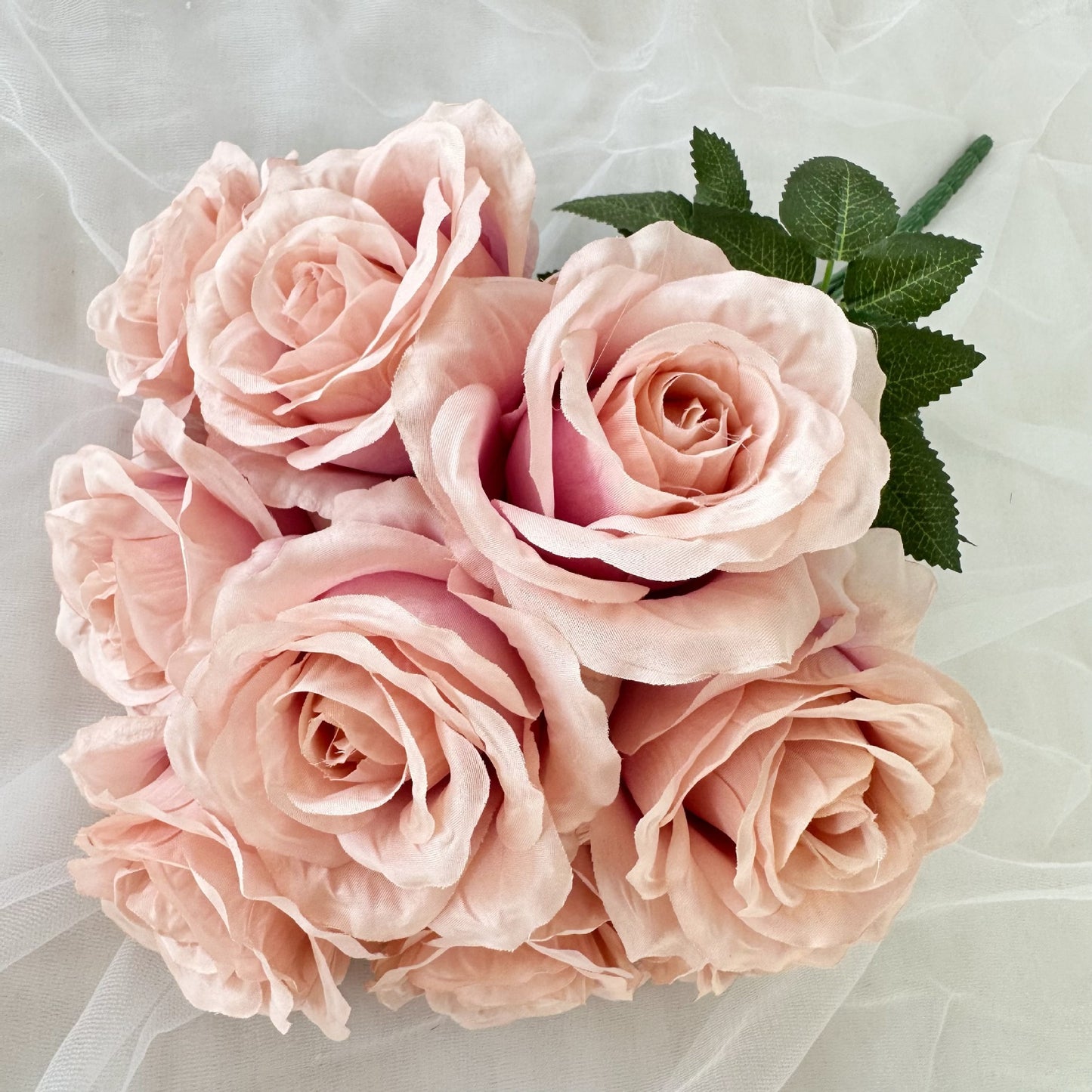 A 9 head Anna rose wedding home decoration rose auditorium hotel scene set DIY design fake flower