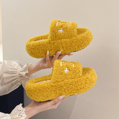 A plush slipper