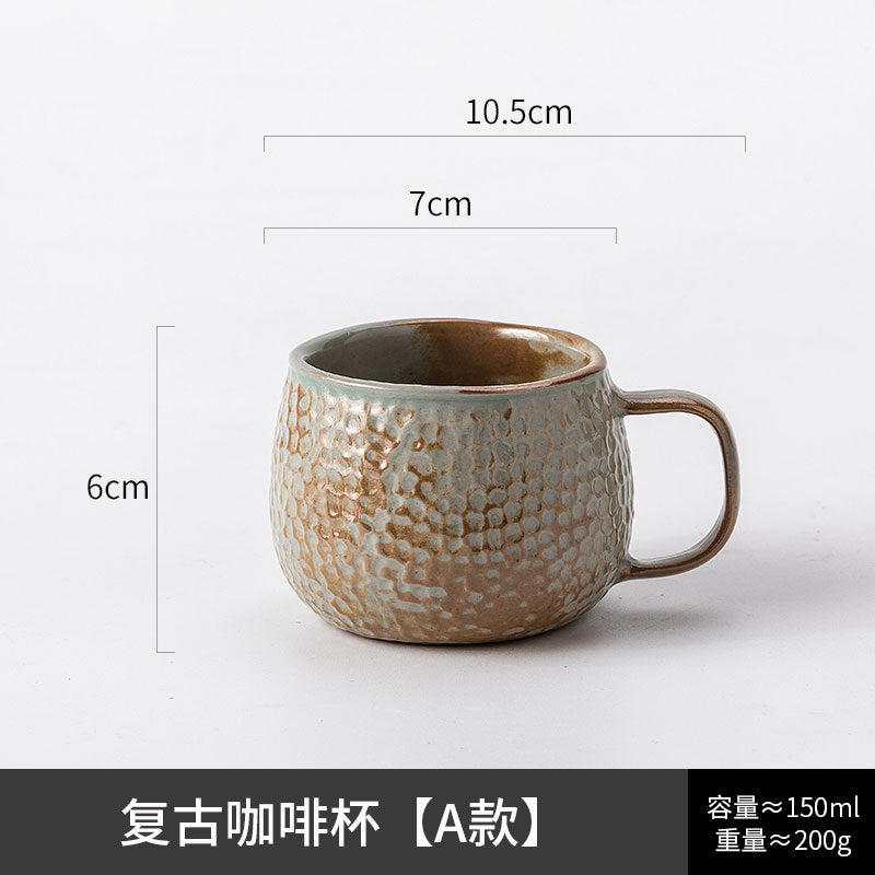 A creative ceramic cup and saucer