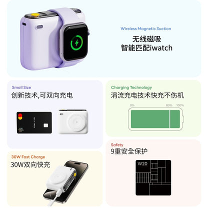 A power bank magnetic fast charging