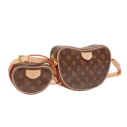 A new pea bag, high-quality texture mother bag, light luxury retro fashion shoulder messenger bag