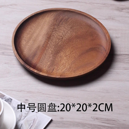 A walnut solid wood tray snack tray