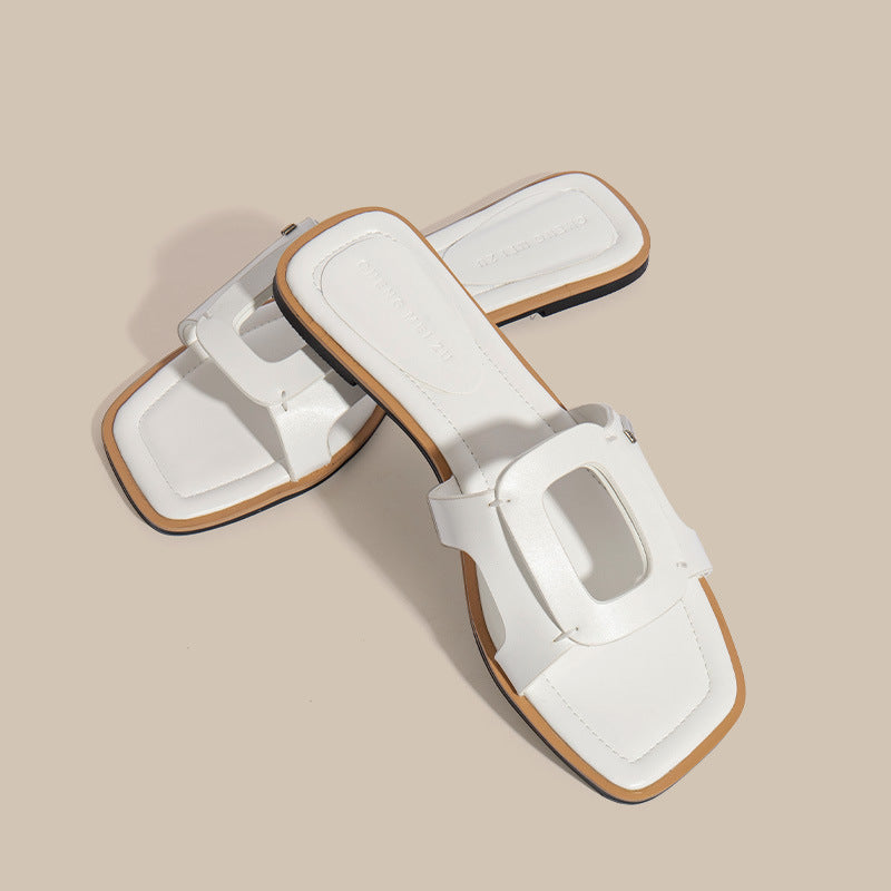 A slippers ladies summer flat beach sandals