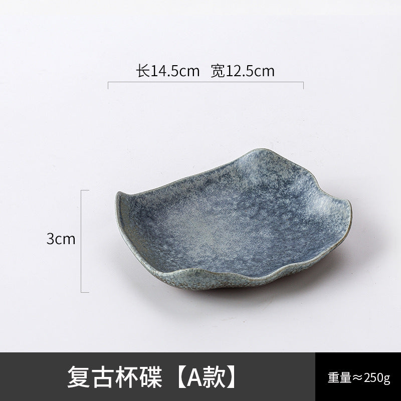 A creative ceramic cup and saucer