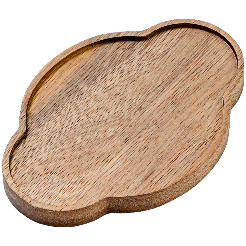 A walnut solid wood tray snack tray