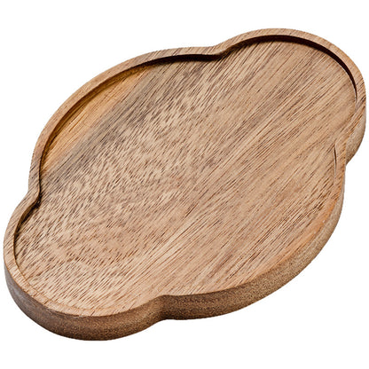 A walnut solid wood tray snack tray