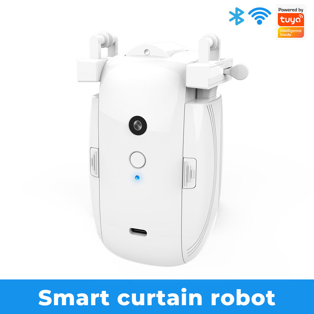 A graffiti curtain motor can be light-sensitive temperature sensing smart home wifi curtain robot bluetooth wireless remote control