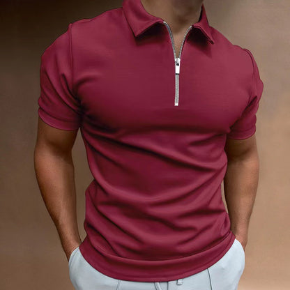 A men's short-sleeved lapel top