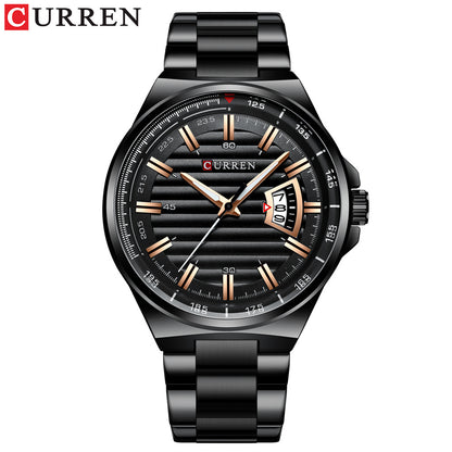 A  8375 Men's Business Quartz Watch, Calendar Foreign Trade Large Dial Men's Watch Waterproof Watch