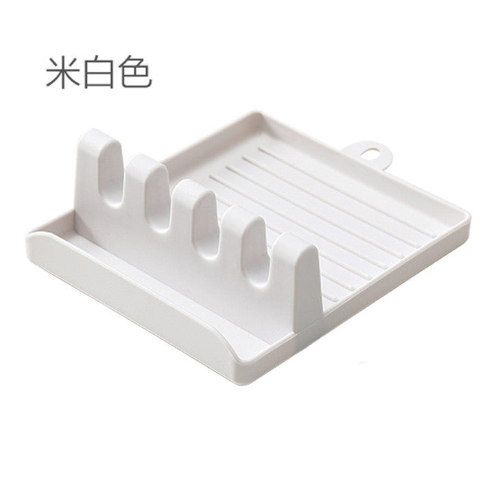 A Multifunctional kitchen with pot lid, spatula rack, leaking spoon, chopsticks rack, plastic floor-to-ceiling household Daquan countertop
