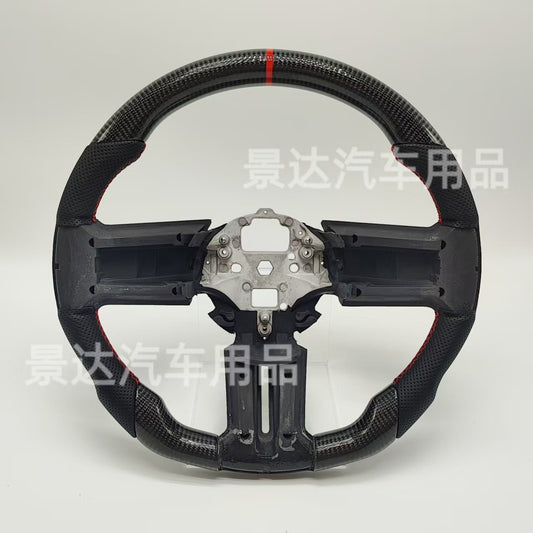A Mustang carbon fiber steering wheel 11 to 14 models