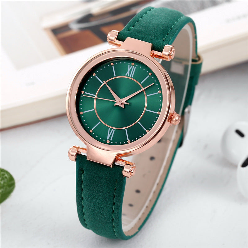 A Amazon wish new belt watch, women colorful face sun pattern quartz watch Women Watches - Mixbatch