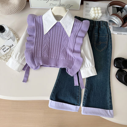 A three-piece girl set