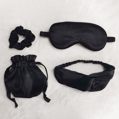 A four-piece set of blindfold hair band
